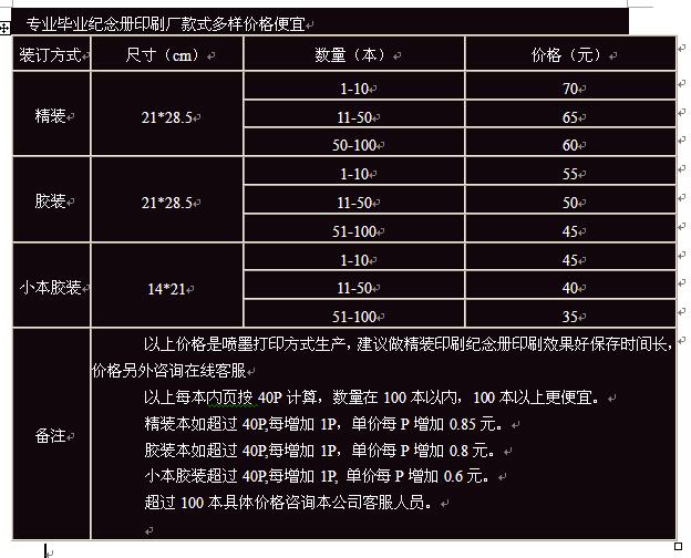 鄭州同學畢業(yè)紀念畫冊印刷價格[含報價單]